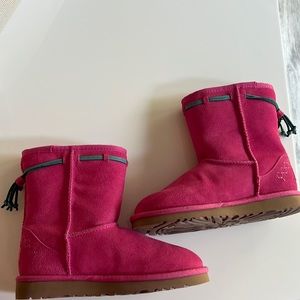 Brand new UGG boots pink w turquoise logo